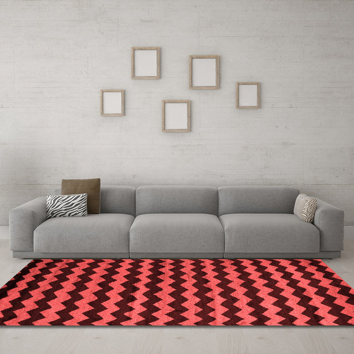 Modern Red Washable Rugs