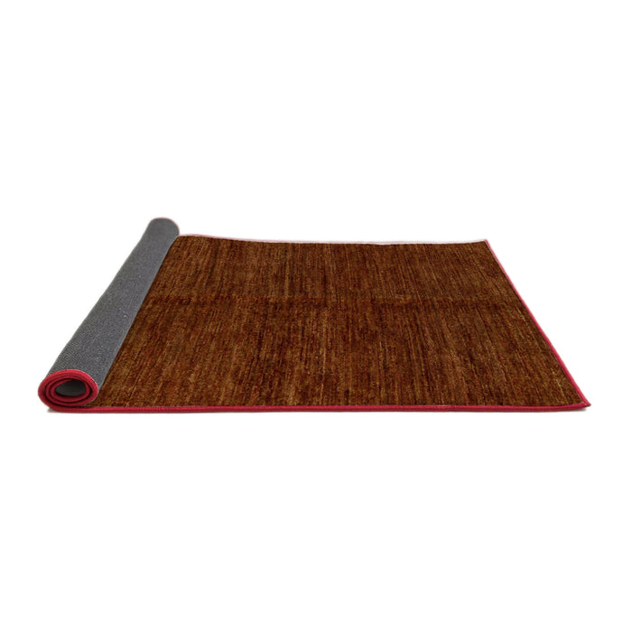 Sideview of Abstract Dark Red Modern Rug, abs5264