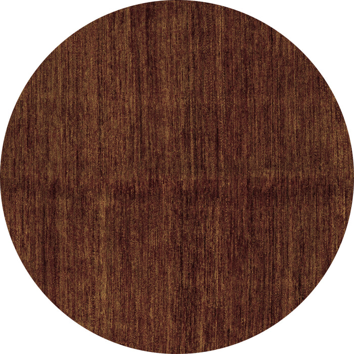 Round Abstract Brown Modern Rug, abs5264brn