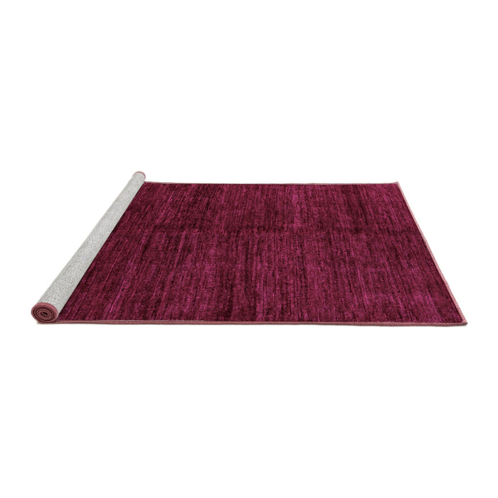 Sideview of Machine Washable Abstract Pink Modern Rug, wshabs5264pnk