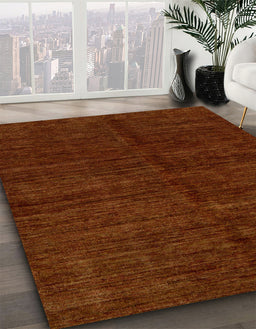 Abstract Dark Red Modern Rug in Family Room, abs5264