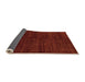 Sideview of Abstract Orange Modern Rug, abs5264org