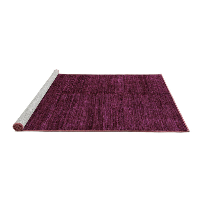 Sideview of Machine Washable Abstract Purple Modern Area Rugs, wshabs5264pur