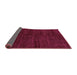 Sideview of Abstract Pink Modern Rug, abs5264pnk