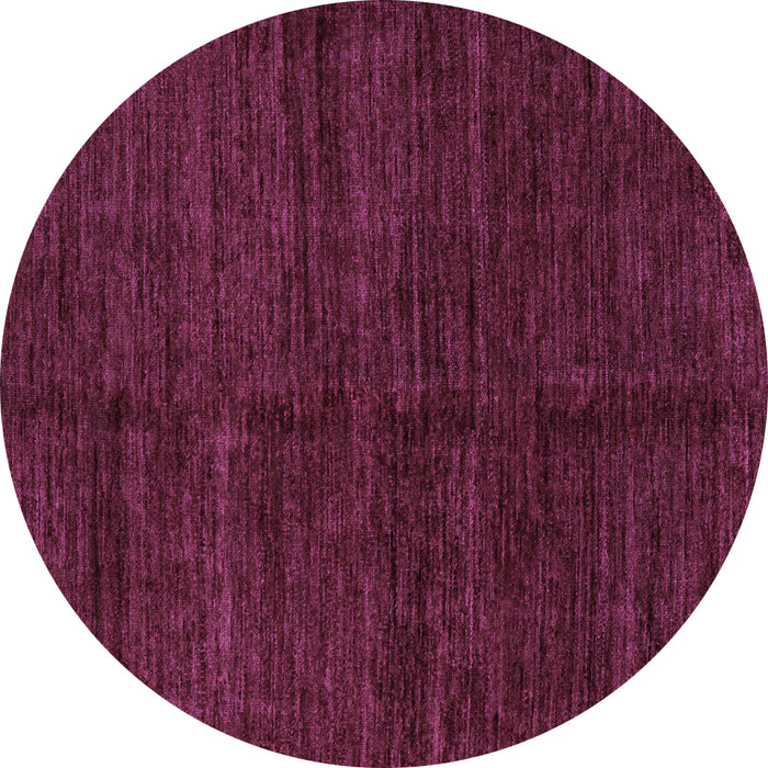 Round Abstract Purple Modern Rug, abs5264pur