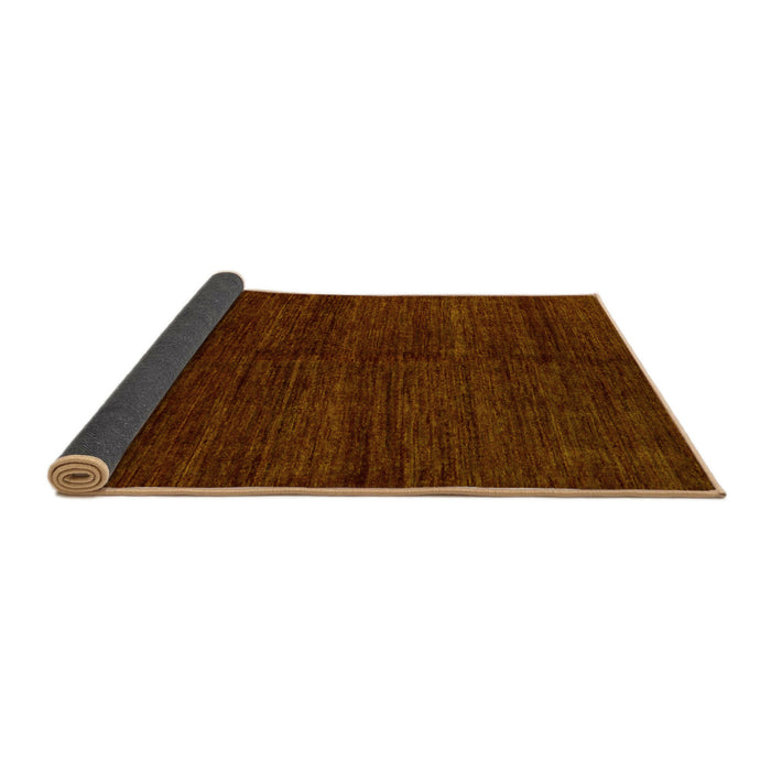 Sideview of Abstract Yellow Modern Rug, abs5264yw