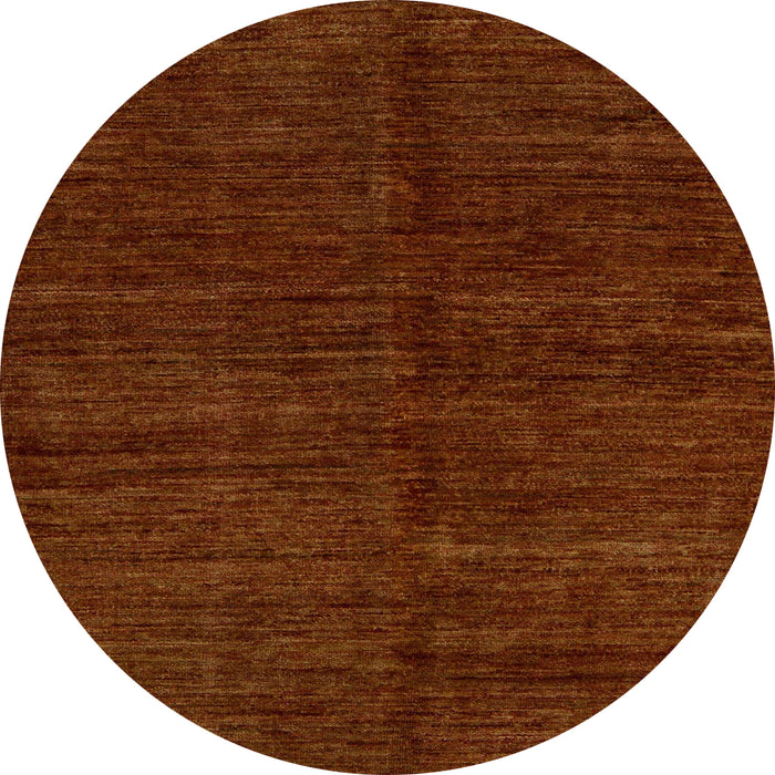 Round Abstract Dark Red Modern Rug, abs5264