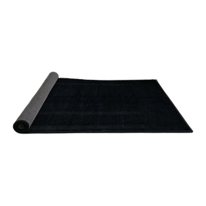 Sideview of Abstract Black Modern Rug, abs5265