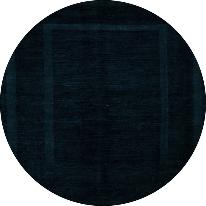 Round Abstract Light Blue Modern Rug, abs5265lblu