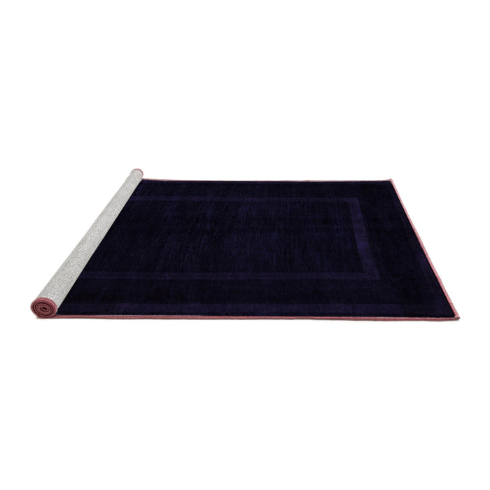 Sideview of Machine Washable Abstract Purple Modern Area Rugs, wshabs5265pur