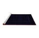 Sideview of Machine Washable Abstract Purple Modern Area Rugs, wshabs5265pur