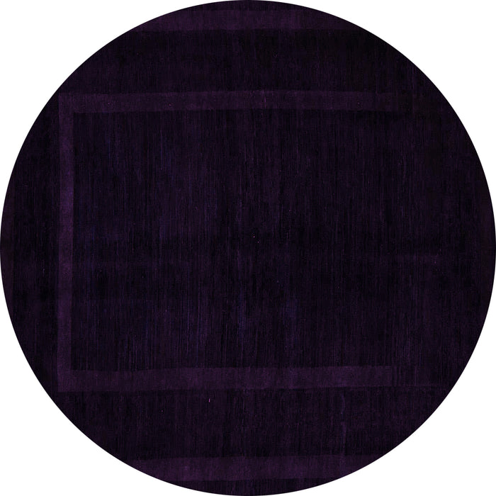 Round Machine Washable Abstract Pink Modern Rug, wshabs5265pnk