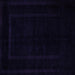 Square Abstract Purple Modern Rug, abs5265pur