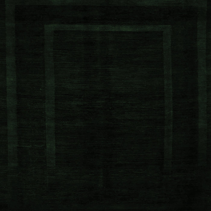 Square Abstract Emerald Green Modern Rug, abs5265emgrn