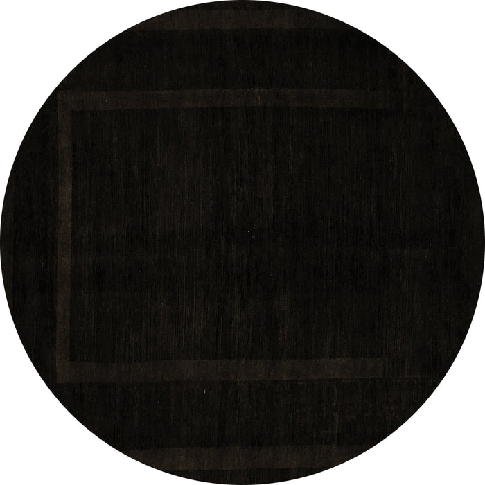Round Machine Washable Abstract Brown Modern Rug, wshabs5265brn