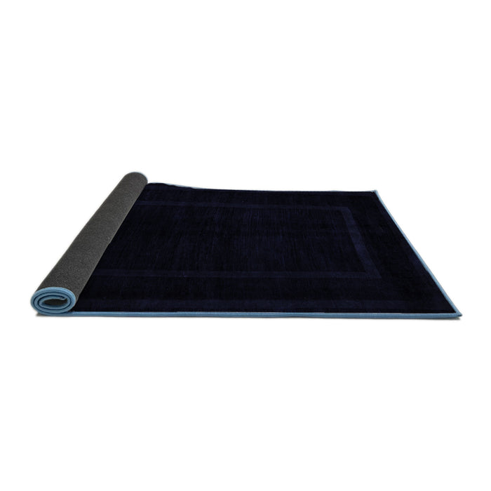 Sideview of Abstract Blue Modern Rug, abs5265blu