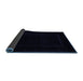 Sideview of Abstract Blue Modern Rug, abs5265blu