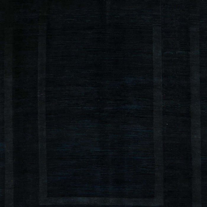 Machine Washable Abstract Black Rug, wshabs5265