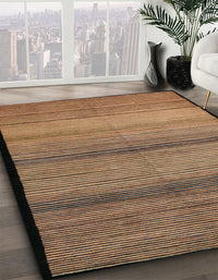 Abstract Sangria Brown Modern Rug, abs5266