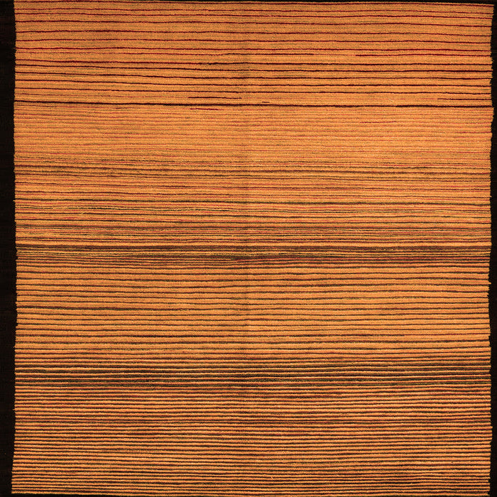 Square Abstract Orange Modern Rug, abs5266org