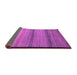 Sideview of Abstract Purple Modern Rug, abs5266pur