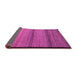 Sideview of Abstract Pink Modern Rug, abs5266pnk