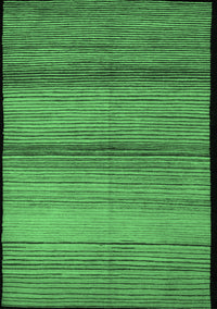 Abstract Emerald Green Modern Rug, abs5266emgrn