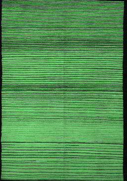 Abstract Emerald Green Modern Rug, abs5266emgrn