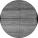 Round Machine Washable Abstract Gray Modern Rug, wshabs5266gry