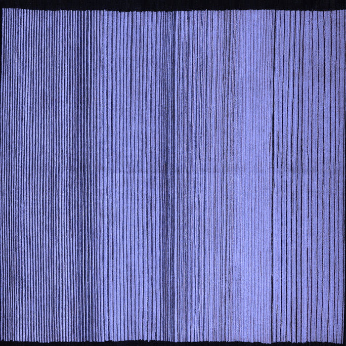 Square Abstract Blue Modern Rug, abs5266blu