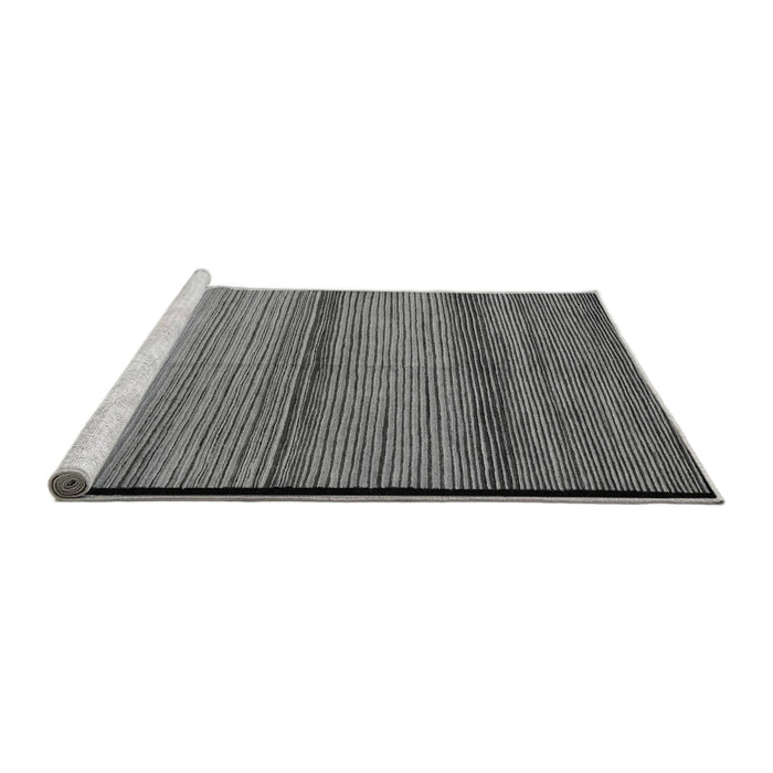 Sideview of Machine Washable Abstract Gray Modern Rug, wshabs5266gry