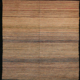 Square Abstract Sangria Brown Modern Rug, abs5266