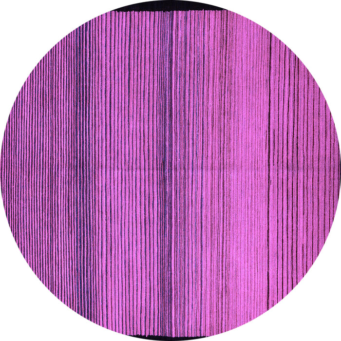 Round Abstract Purple Modern Rug, abs5266pur