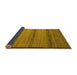 Sideview of Abstract Yellow Modern Rug, abs5266yw