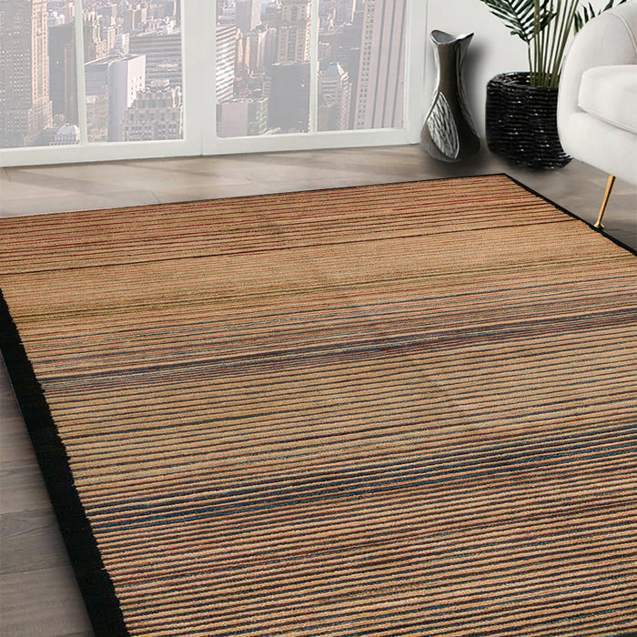 Machine Washable Abstract Sangria Brown Rug in a Family Room, wshabs5266