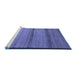 Sideview of Machine Washable Abstract Blue Modern Rug, wshabs5266blu