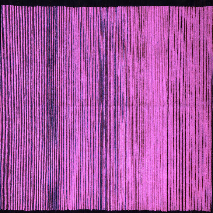 Square Machine Washable Abstract Purple Modern Area Rugs, wshabs5266pur
