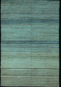 Abstract Light Blue Modern Rug, abs5266lblu