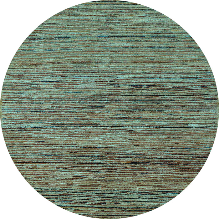 Round Machine Washable Abstract Light Blue Modern Rug, wshabs5267lblu