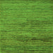 Square Abstract Green Modern Rug, abs5267grn