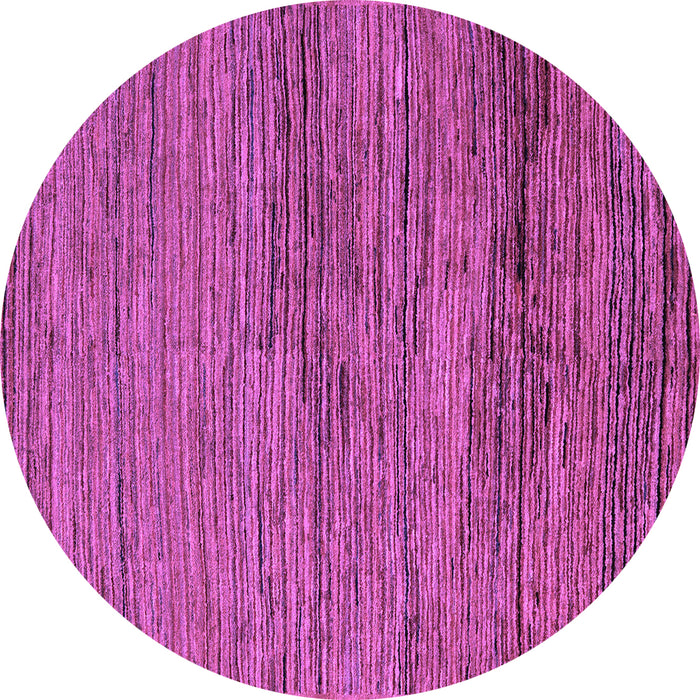 Round Abstract Purple Modern Rug, abs5267pur