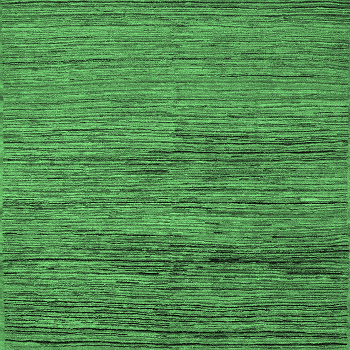 Square Machine Washable Abstract Emerald Green Modern Area Rugs, wshabs5267emgrn