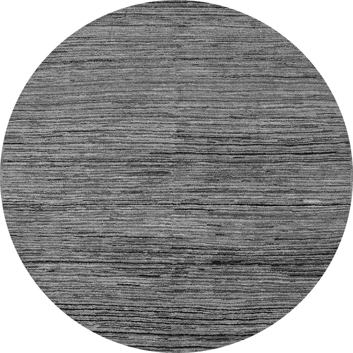 Round Abstract Gray Modern Rug, abs5267gry