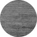 Round Abstract Gray Modern Rug, abs5267gry