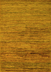 Abstract Yellow Modern Rug, abs5267yw