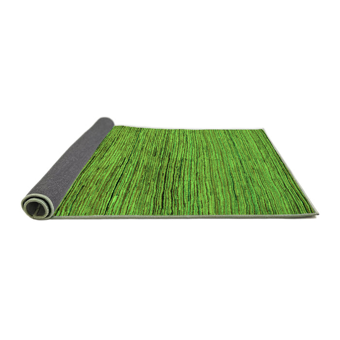 Sideview of Abstract Green Modern Rug, abs5267grn