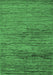 Machine Washable Abstract Emerald Green Modern Area Rugs, wshabs5267emgrn