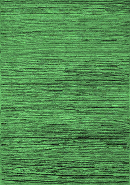 Abstract Emerald Green Modern Rug, abs5267emgrn
