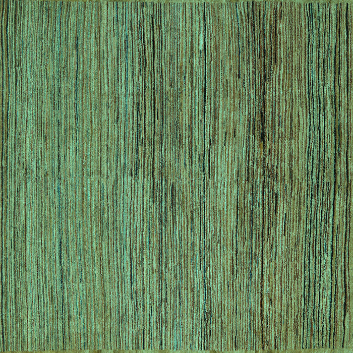 Square Abstract Turquoise Modern Rug, abs5267turq