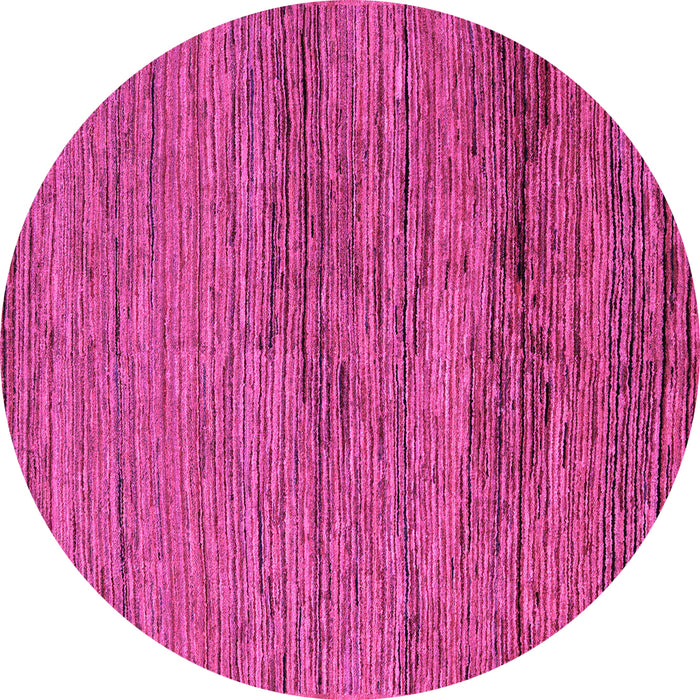 Round Abstract Pink Modern Rug, abs5267pnk